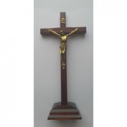 Krzyż stojący drewniany 22 cm