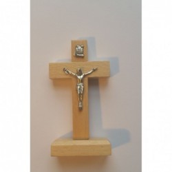 Krzyż stojący drewniany mały 10 cm