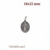 Srebrny Medalik Krzyż św. Benedykta (18x22 mm)